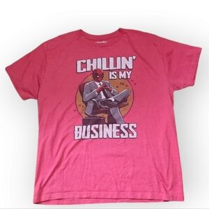 Marvel Chillin is my Business" red  T-shirt